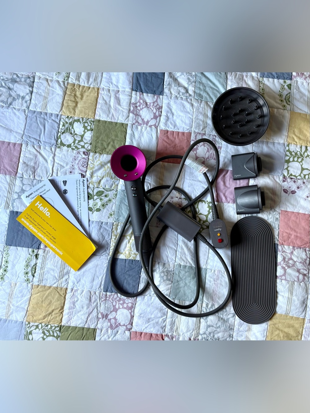 Dyson Supersonic Hair Dryer | Includes 3 Dyson Attachments + Non-Slip Mat